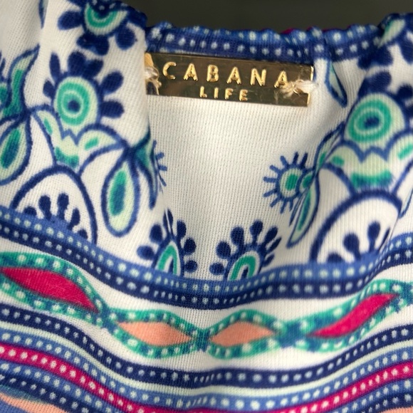 CABANA LIFE Off The Shoulder Coverup Dress Size Large Swim Summer Casual Travel - Picture 3 of 7